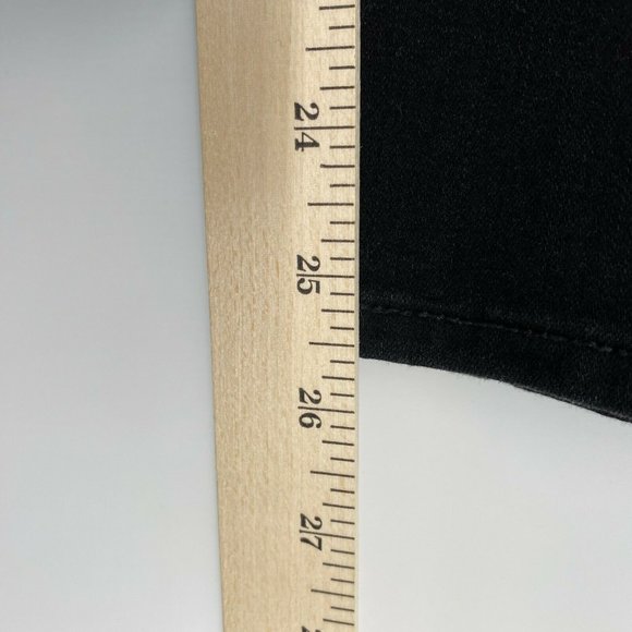 American Eagle Curvy Jegging Jeans Size 4 Super Hi-Rise Stretch Crop Denim Black - Picture 12 of 12